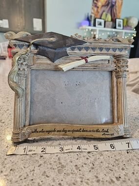 Graduation Picture Frame 4x6 Faith Quote Romans 15:13 Resin Diploma Frame